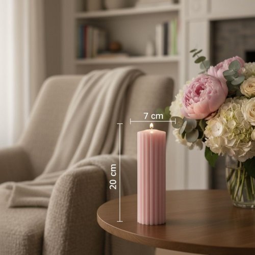 Baby Pink Ripped Soy Wax Scented Candle