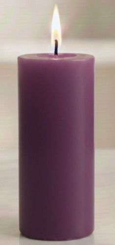 Purple Pillar Candle