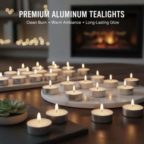 Soya Wax White Scented Tea Light Candle