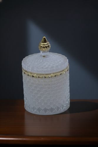 White Crystal Jar Candle