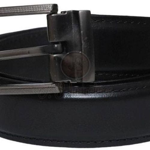 Classic Black Leather Formal Belt