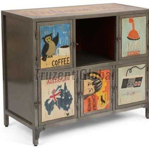 Industrial Graphic Panel Storage Cabinet