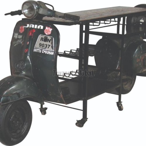 Scooter Style Bar Cabinet