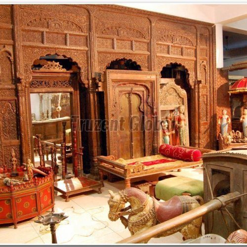 Traditional Hand Carved Wooden Temple