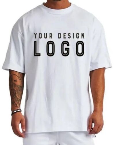 Mens White Customized Oversized T Shirt