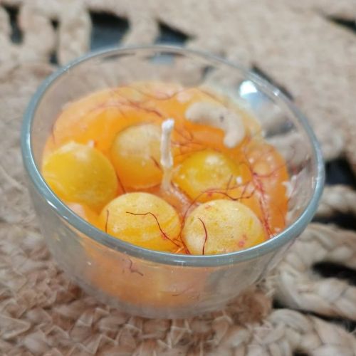 Handmade Rasmalai Design Candle