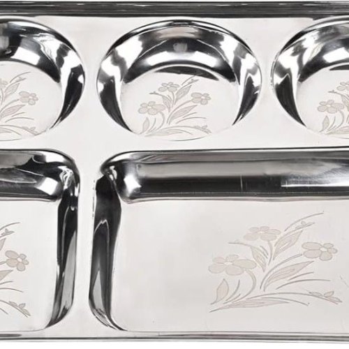 Stainless Steel 5 Bhog Thali
