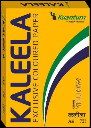 Kaleela A4 72 GSM Yellow Colour Copy Paper