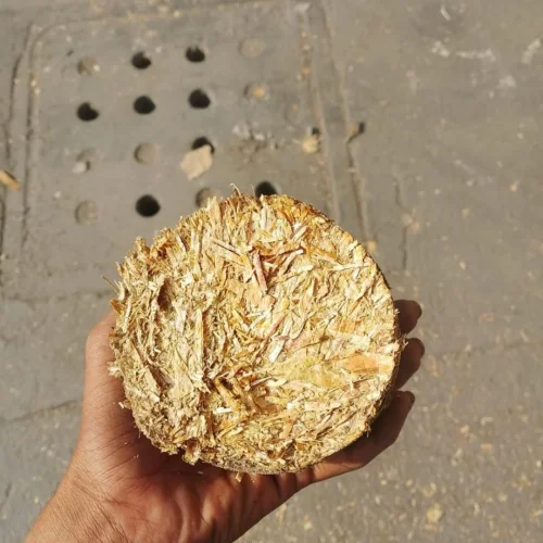 90mm Mustard Husk Biomass Briquettes