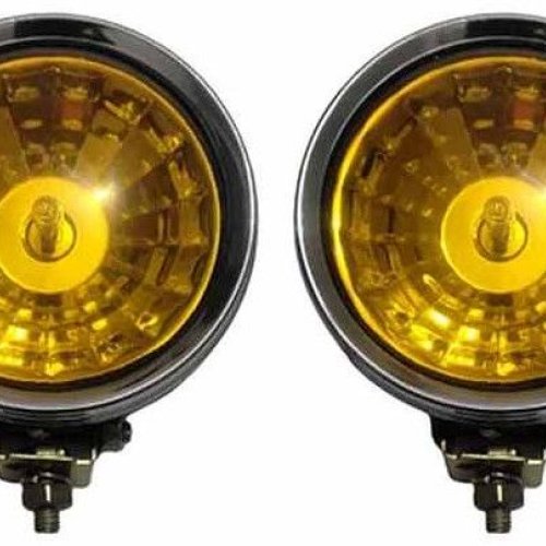 110mm Ring Chrome Helogen Yellow Fog Lamp
