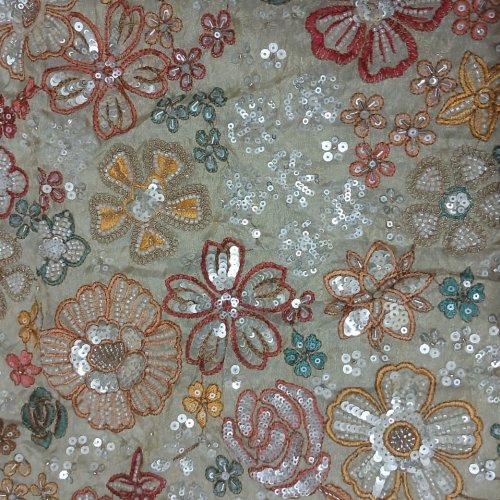 Hand Embroidered Fabric