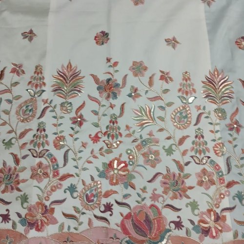 Minimal Embroidered Fabric