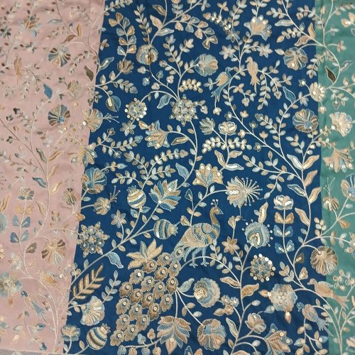 Textured Embroidered Fabric