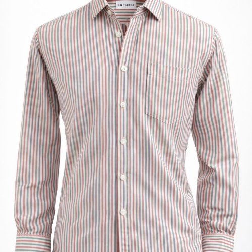Creamy Striped Men Premium Cotton Shirts