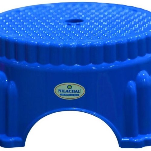 Blue Plastic Bathroom Stool