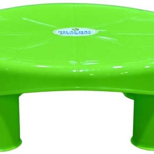 Green Plastic Round Bath Stool