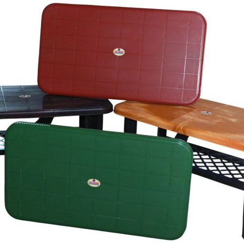 Plastic Rectangular Brown Center Table