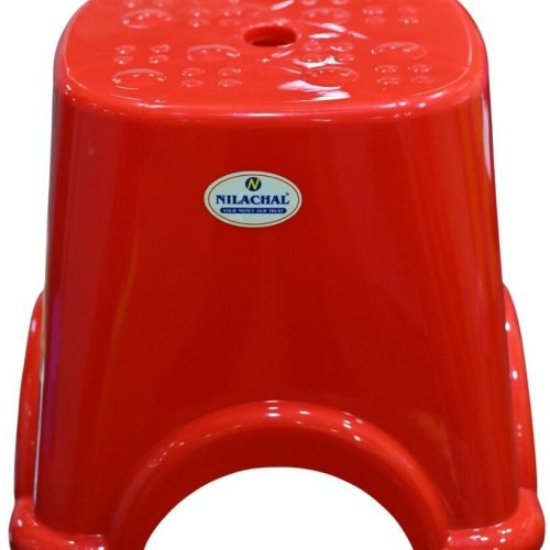 Red Plastic Anchor Patla Stool