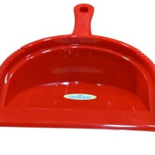 Red Plastic Cleaning Dustpan