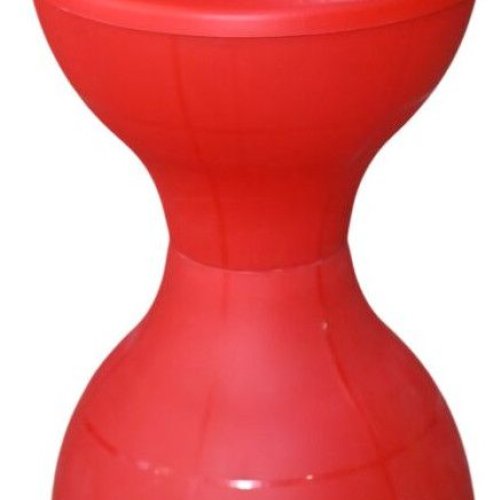 Red Plastic Damroo Stool