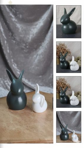 Minimal Rabbit Shape Ceramic Decor Showpiece