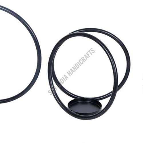 Black Iron Candle Holder Set