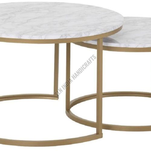Metal Round Nesting Coffee Table