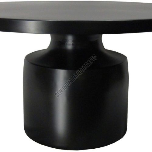 Matt Black Round Coffee Table