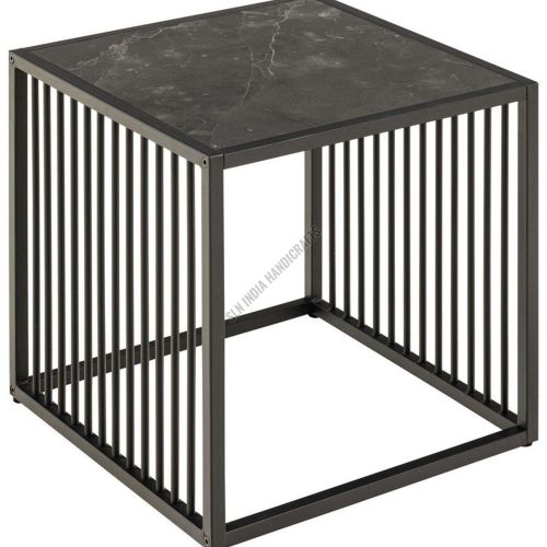 Square Shape Metal Frame Side Table