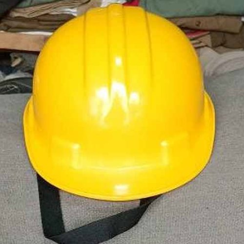 Yellow Plastic Safety Helmet