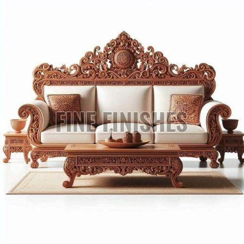 Antique Royal Handcrafted Wooden Sofa