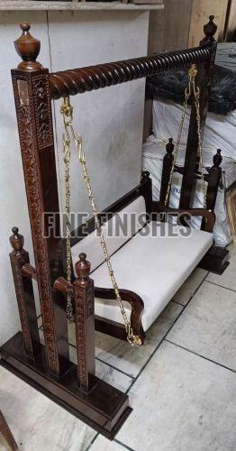 Elegant Handcrafted Wooden Indoor Swing