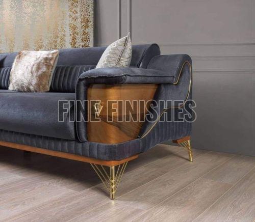 Modern Wooden Designer Living Sofa