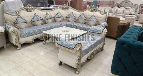 Ornate Carved Sectional Sofa Set