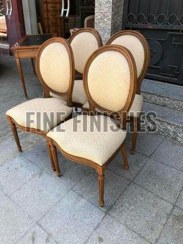 Ornate Oval Back Accent Chairs