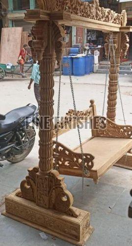 Royal Carved Wooden Swing Jhula