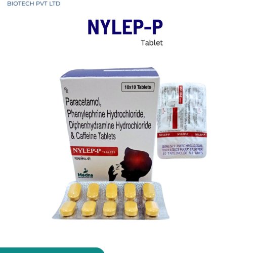 Paracetamol, Phenylephrine Hydrochloride, Diphenhydramine Hydrochloride &AMP; Caffeine Tablets