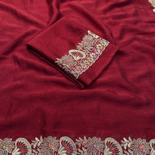 Roman Silk Peacodk Color Printed Kurta Set