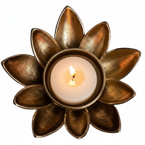 Decorative Lotus Flower Tea Light Candle Holder