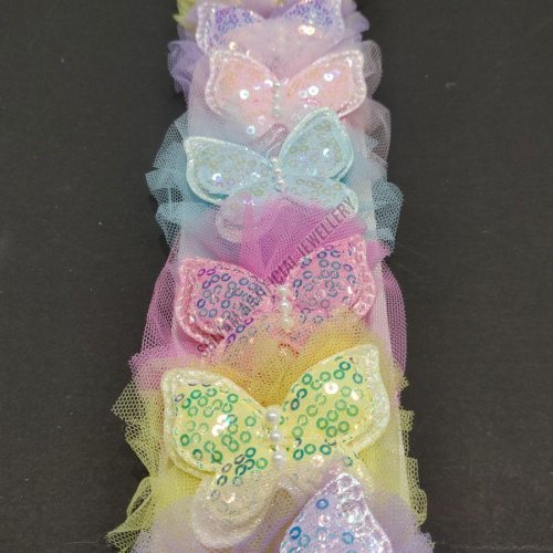 Butterfly Net Sequin Hair Clip Set