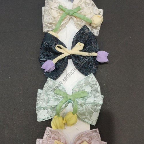 Floral Lace Bow Hair Clip