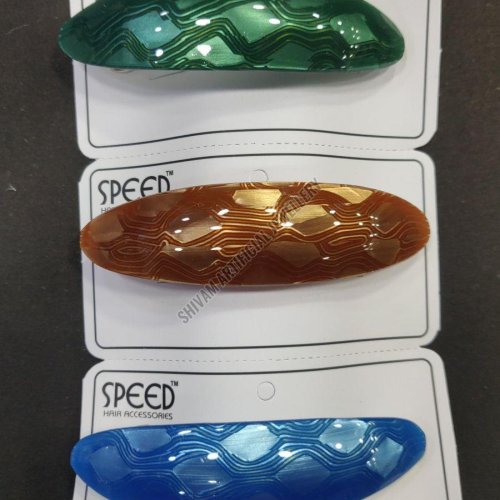 Glossy Acrylic Banana Hair Clip