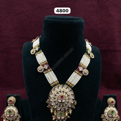 Royal Pearl Layered Kundan Necklace Set