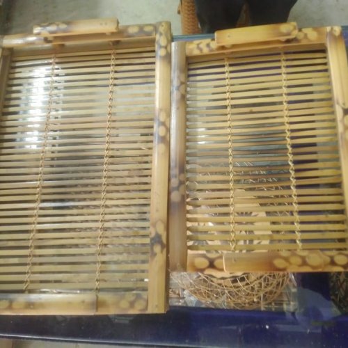 Handcrafted Natural Bamboo Serving Tray