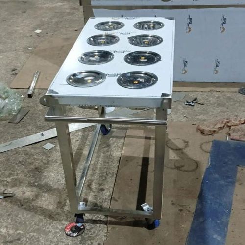 Stainless Steel Masala Trolley