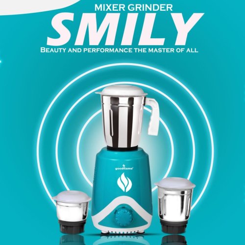 Goodflame Smily 500W 3 Jar Mixer Grinder