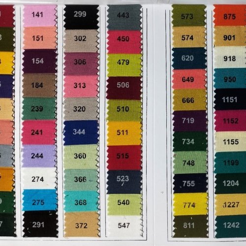 Rayon Plain Colour Chart Fabric