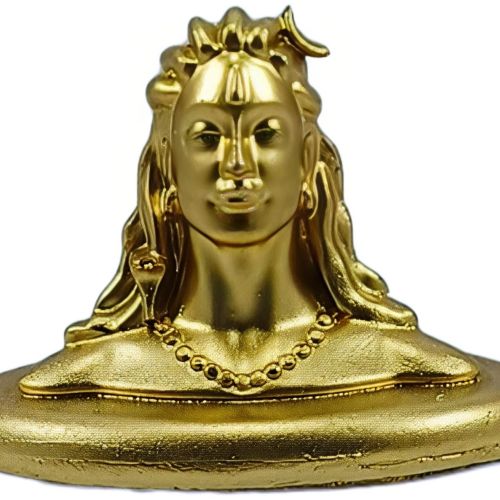 Antique Golden Lord Shiva Bust Showpiece