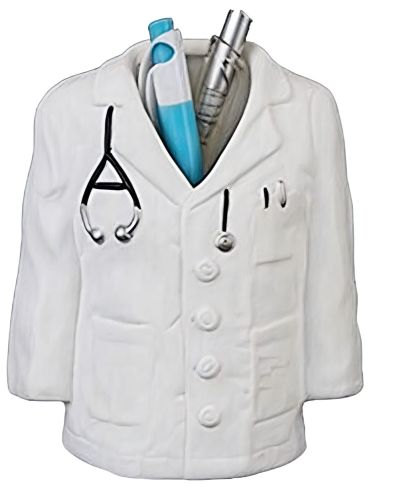 Doctor Style White Coat Pen Holder