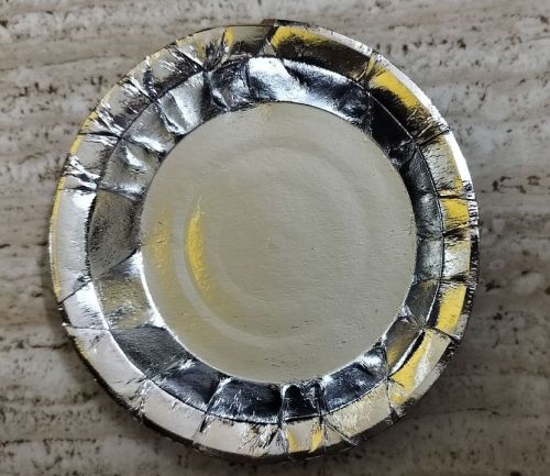 Round Plain Silver Foil Paper Plate